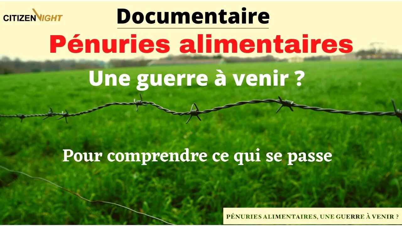 Pénuries alimentaires, une guerre à venir ?