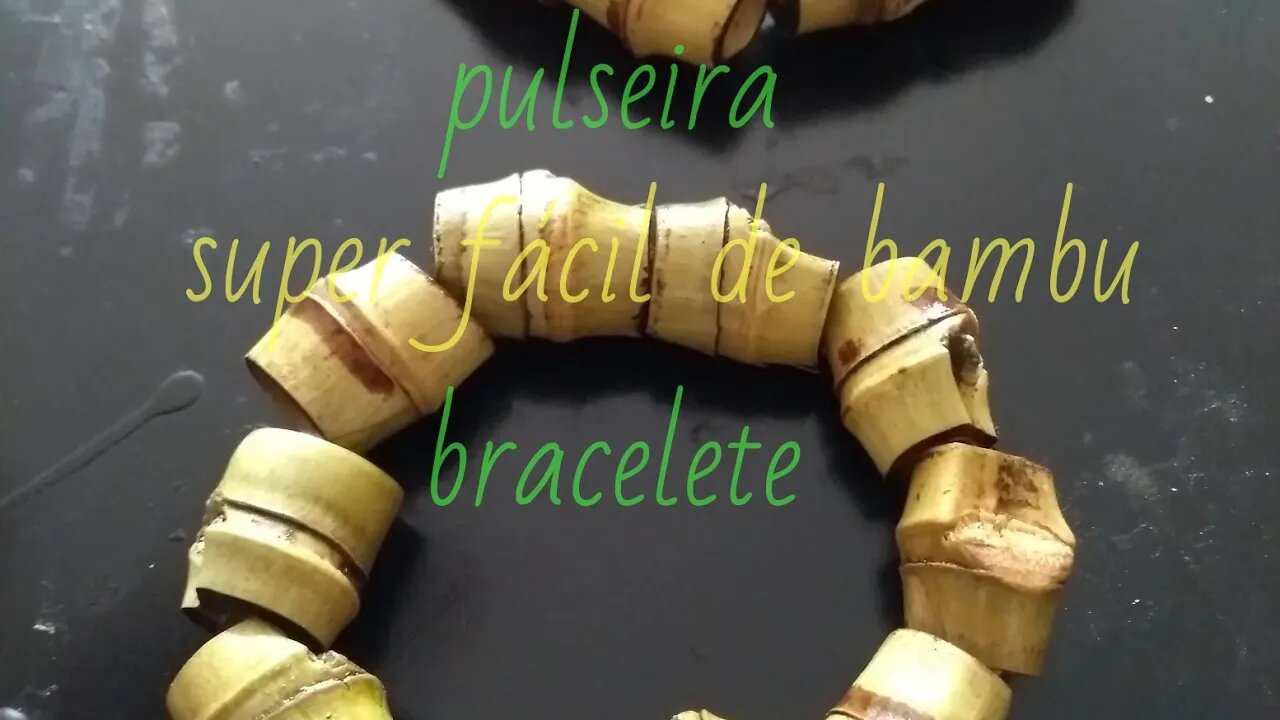 como fazer pulseira, bracelete de bambu @bambutotal