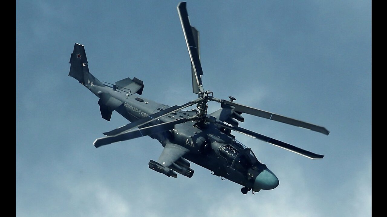 KA-52 Alligator Over A River