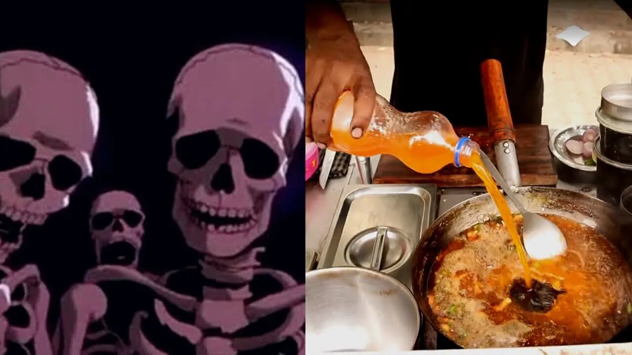 Skeleton Roasting cringe food vlogger Fanta Maggie | Sigma Skeleton