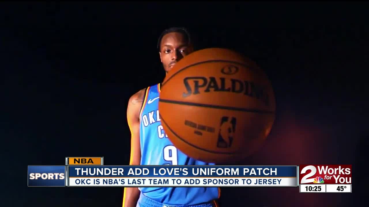 OKC Thunder secure uniform patch sponsorship with Love's Travel Stop & Country Stores