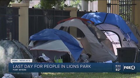 City of Fort Myers preparing to evict several homeless people from Lions Park