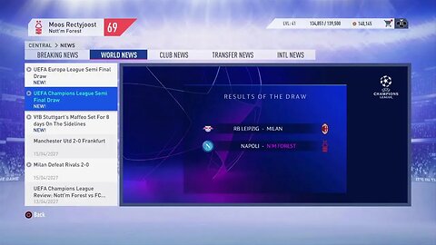 Nottingham Forest S:9 2026-2027 UEFA Champions League Quarterfinal Leg 2 VS Bayern (1-1 Agg)