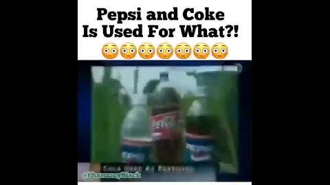 Pepsi and Coke is used for pesticides!