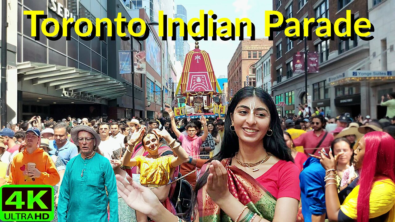 【4K】Toronto Grand Indian Parade Downtown Canada 🇨🇦