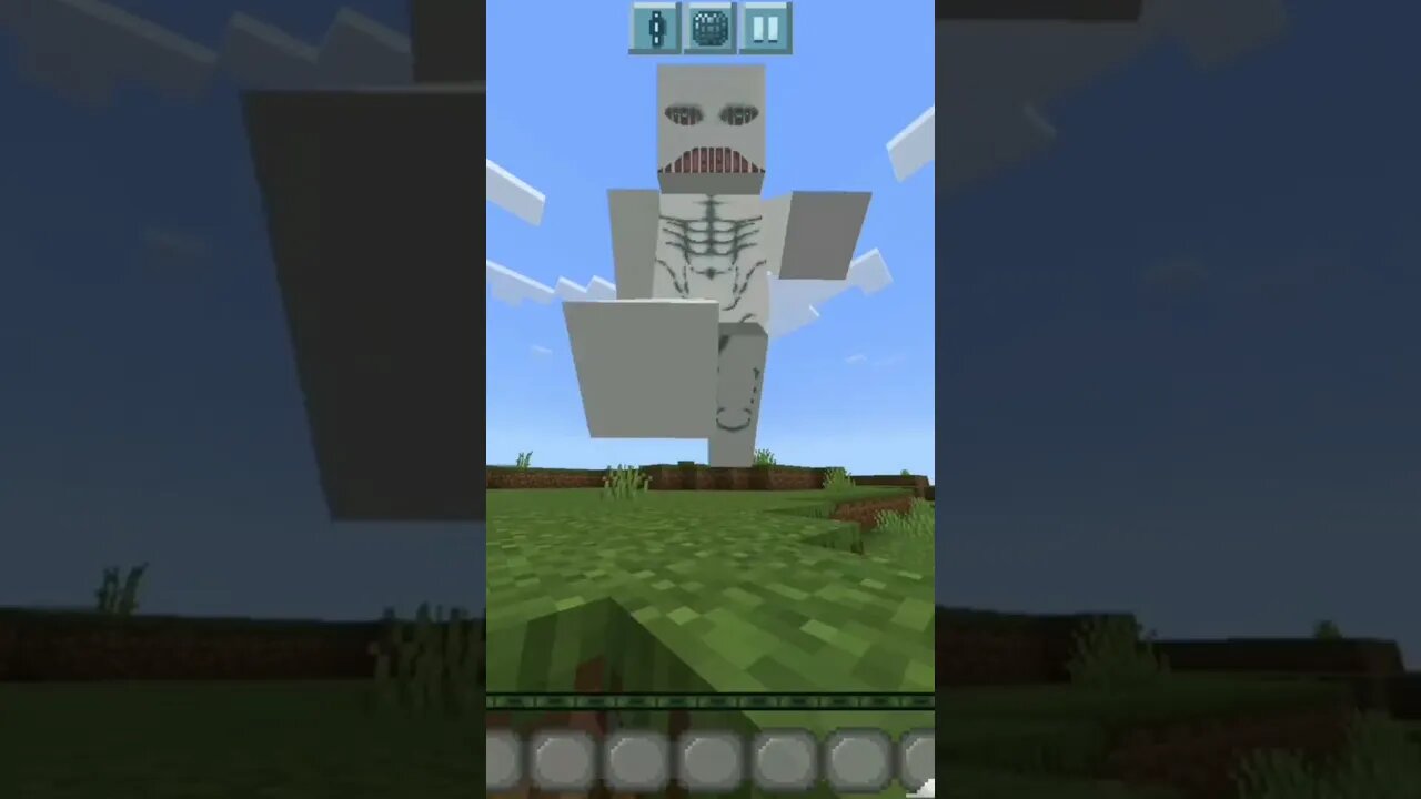 attack on titan no universo do minecraft!!!!🤯🤯🤯 #viral #minecraft #shorts