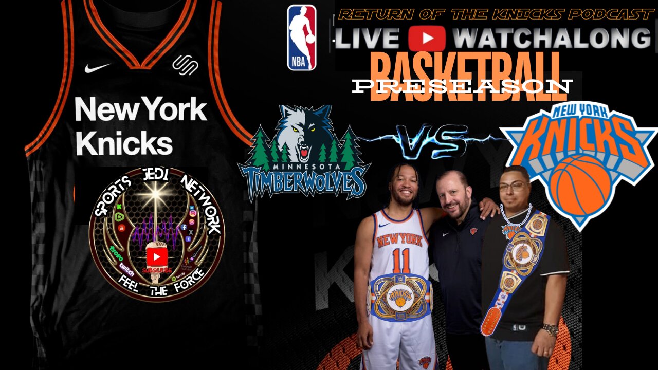 🏀 NBA PRESEASON BASKETBALL LIVE WATCH ALONG Minnesota Timberwolves at New York Knicks