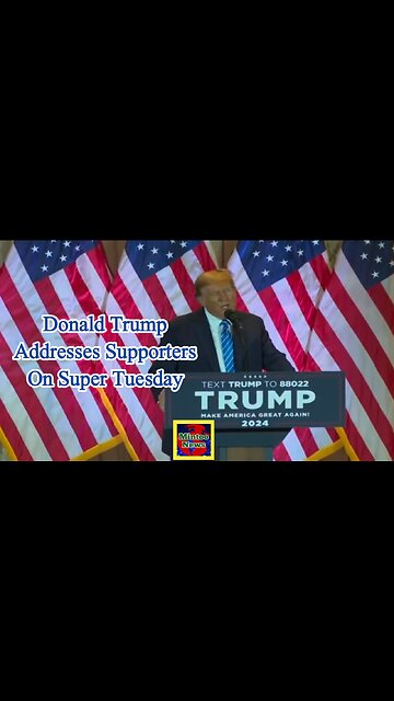 Donald Trump addresses supporters on Super Tuesday