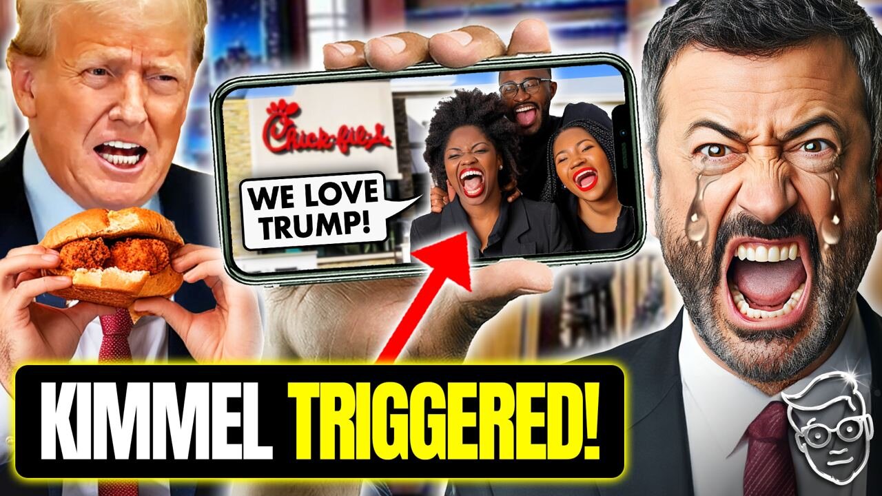 Jimmy Kimmel TRIGGERED By Black Voters CHEERING Trump at Chick-Fil-A! Throws Tear-Filled Meltdown🧂