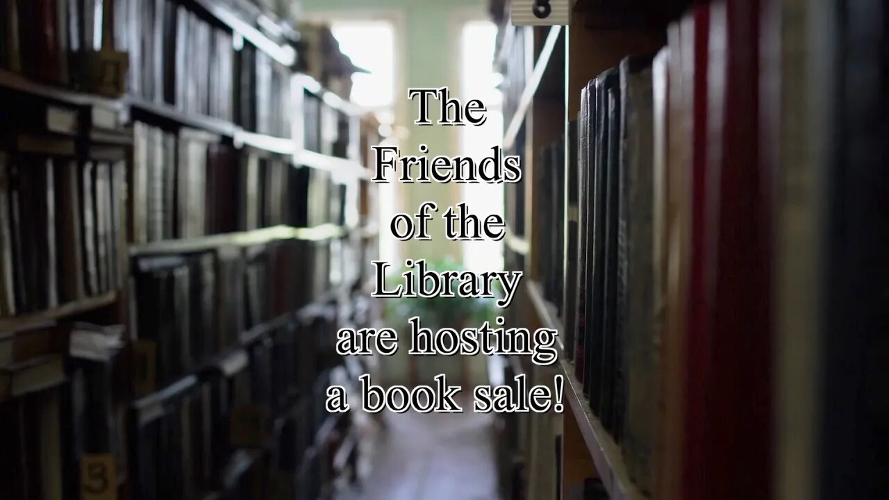 Friends of the Library Book Sale Promo