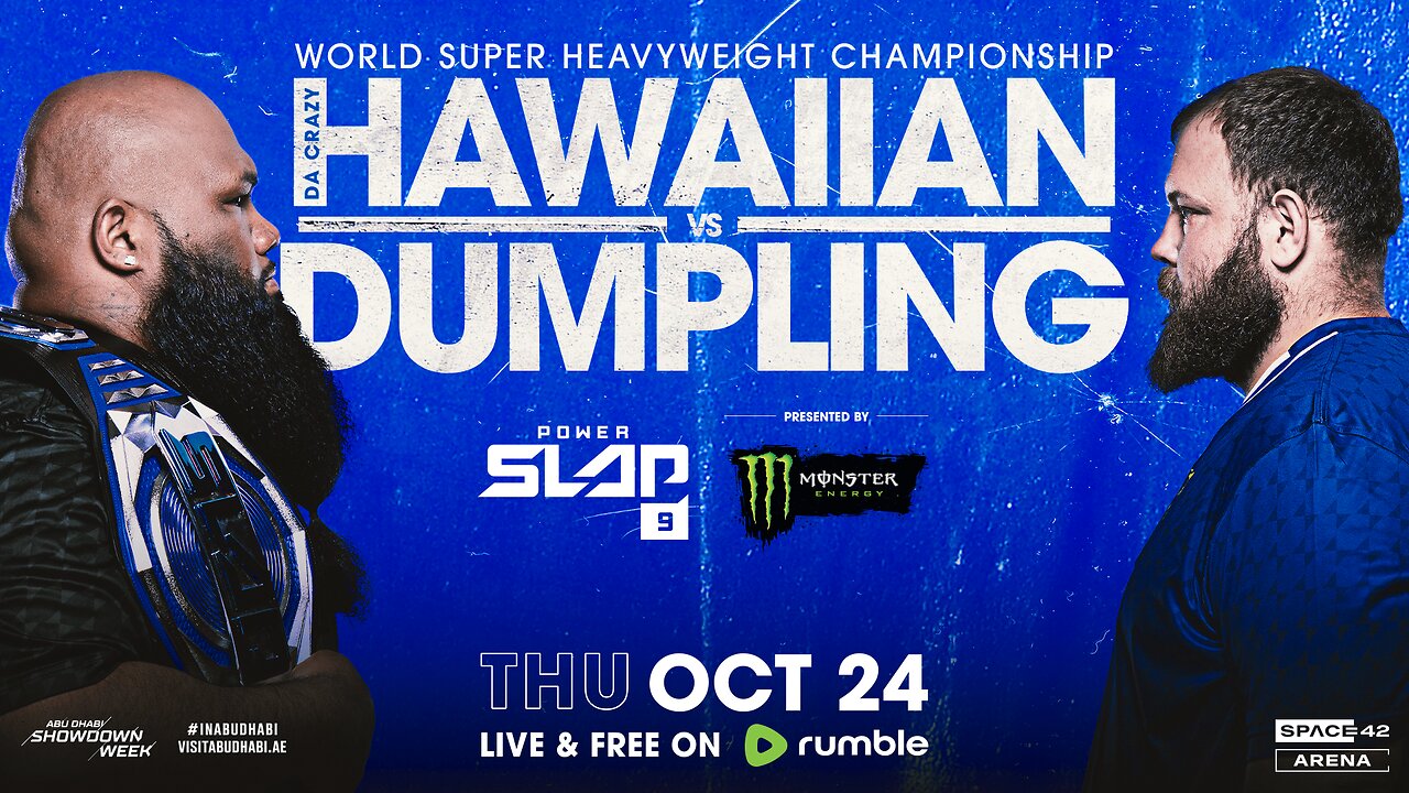 Power Slap 9: Da Crazy Hawaiian vs Dumpling | Thursday October 24th at 12pm ET/9am PT