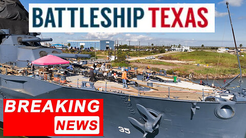 Battleship Texas Restoration: Stunning Drone Footage & Latest Updates from Galveston!