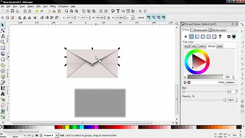 Mail Icon Vector Graphic PART 2 - Inkscape Tutorial for Beginners