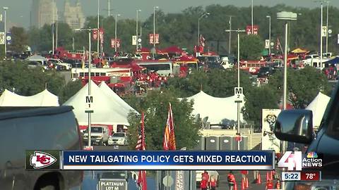 Tailgaters react to new Arrowhead Stadium policy