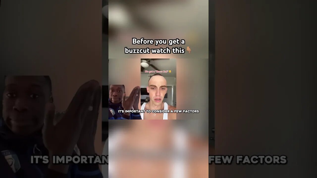 Watch this before you get a buzz cut #shorts