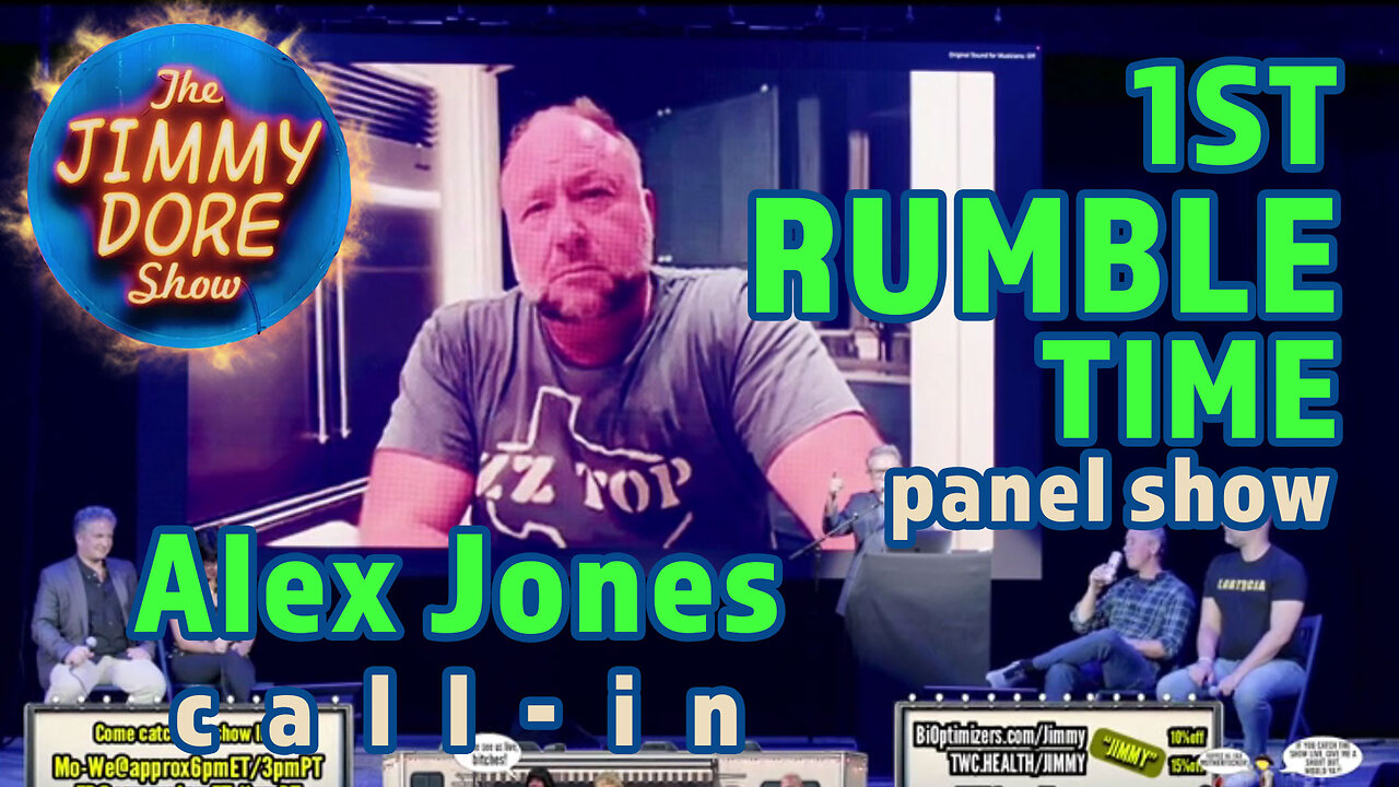 Jimmy Dore RUMBLE TIME panel show Alex Jones segment▮The Jimmy Dore Show