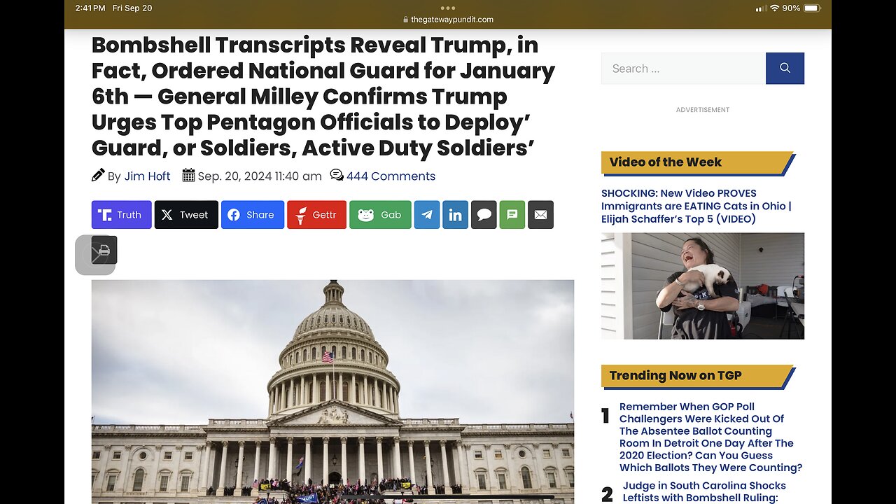 Bombshell Transcripts Reveal Trump, in Fact, Ordered National Guard for January 6th