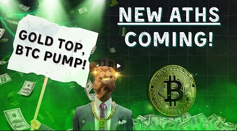 Gold is Topping, Now it's Bitcoin time to PUMP!