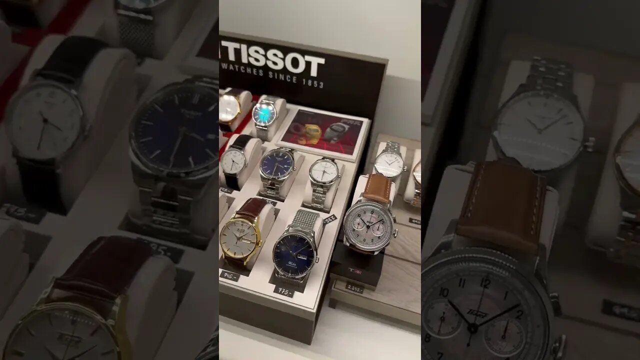 Tissot shelf in the store is all about PRX