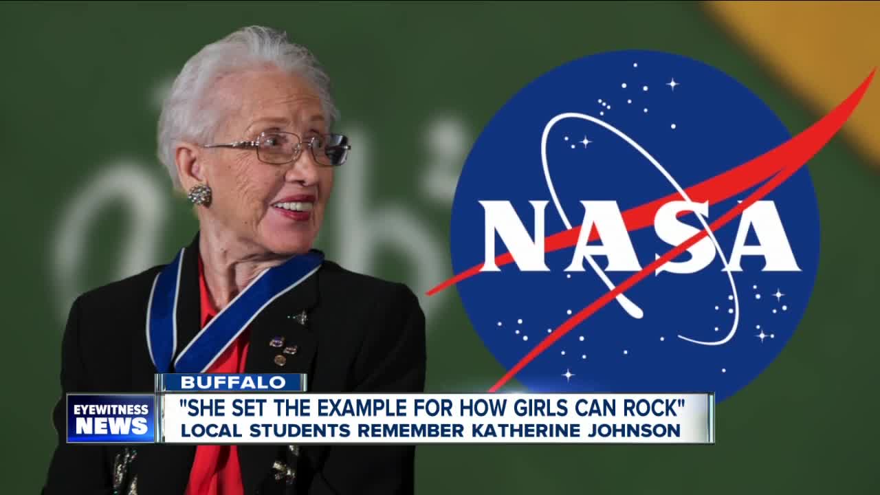 Local students remember pioneering mathematician Katherine Johnson