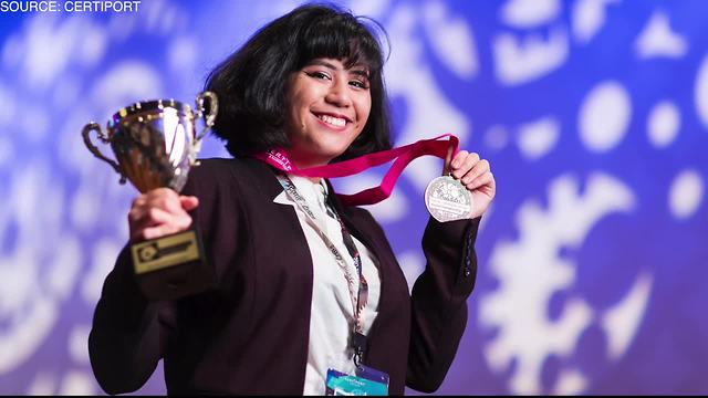 Las Vegas teen says winning international graphic design competition gives her head start in career