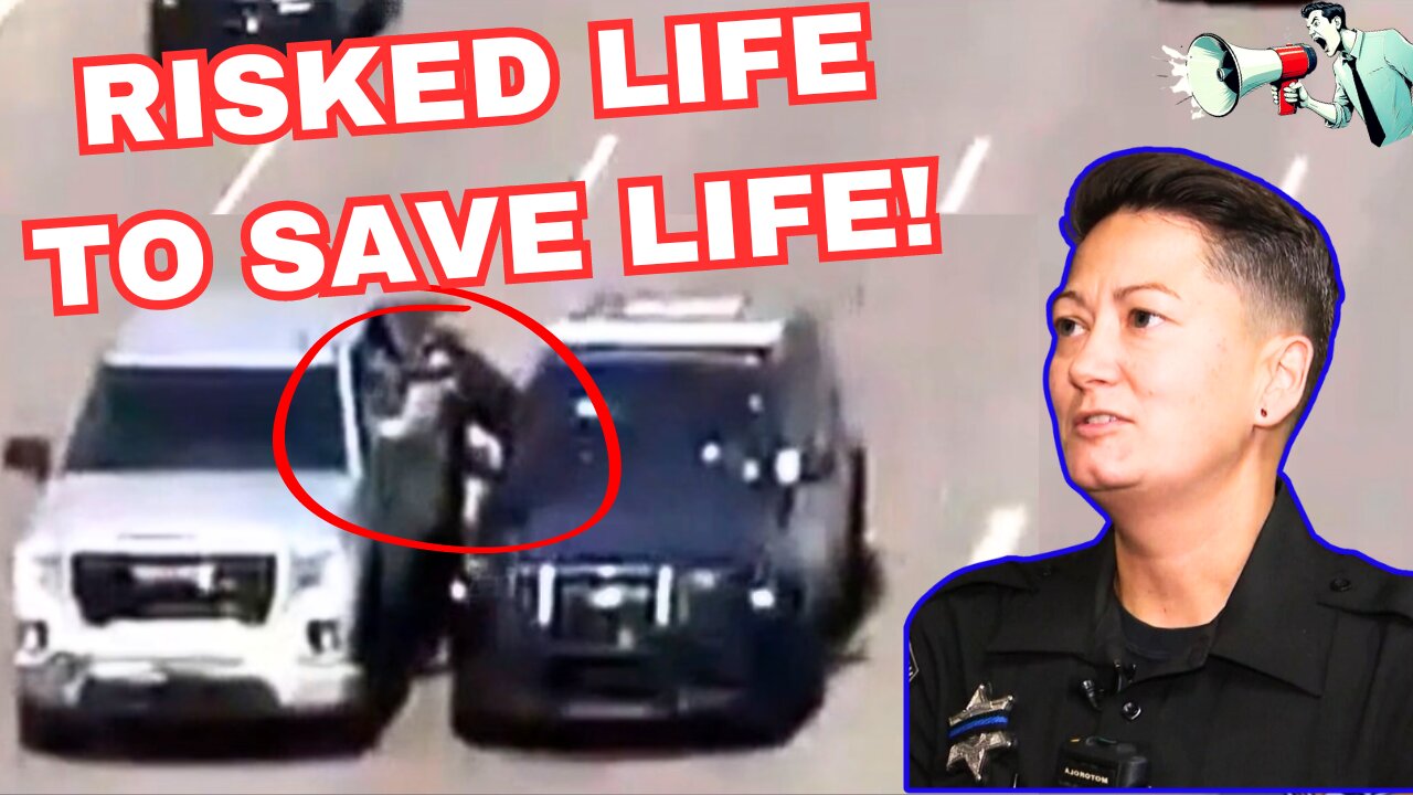 Daredevil Michigan cop risks her life, to save an elderly man