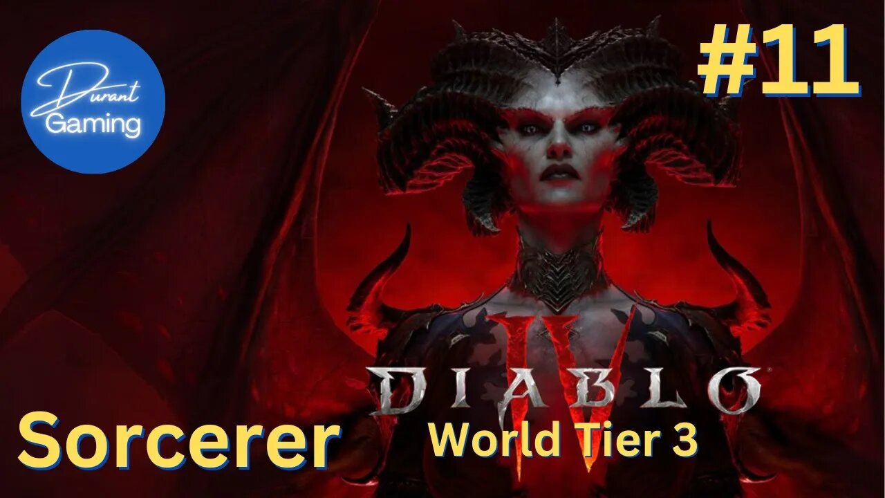 Diablo 4 EP #11 | Tier 3 Farming - Sorcerer | Livestream | Durant Gaming