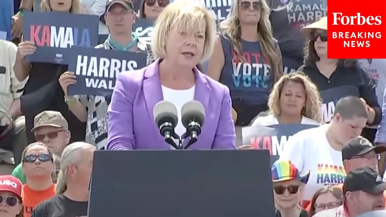 JUST IN: Tammy Baldwin Touts Kamala Harris's Record As Prosecutor At Harris-Walz Wisconsin Rally