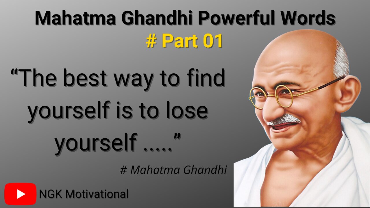 Best Powerful Quotes of Mahatma Gandhi | Best for Student | Self Motivation