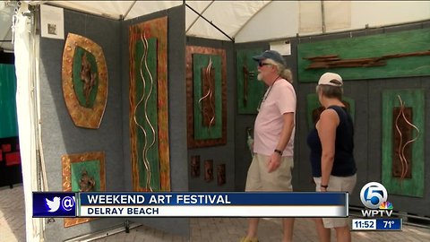 Weekend art festival held in Delray Beach