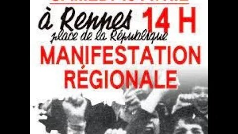 Video 1 de la Manifestation a Rennes du Samedi 15 Avril 2023