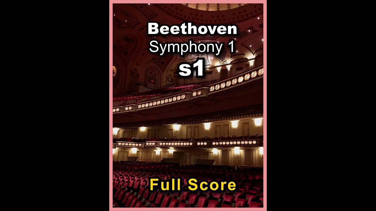 Beethoven Symphony No.1 - 1st Mov. Full Score