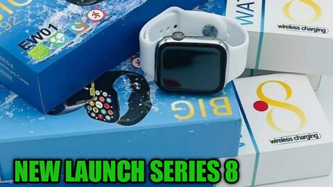 EW01 series 8 smartwatch unboxing, ew01 smartwatch unboxing, series 8 smartwatch, new watch, रु 1300