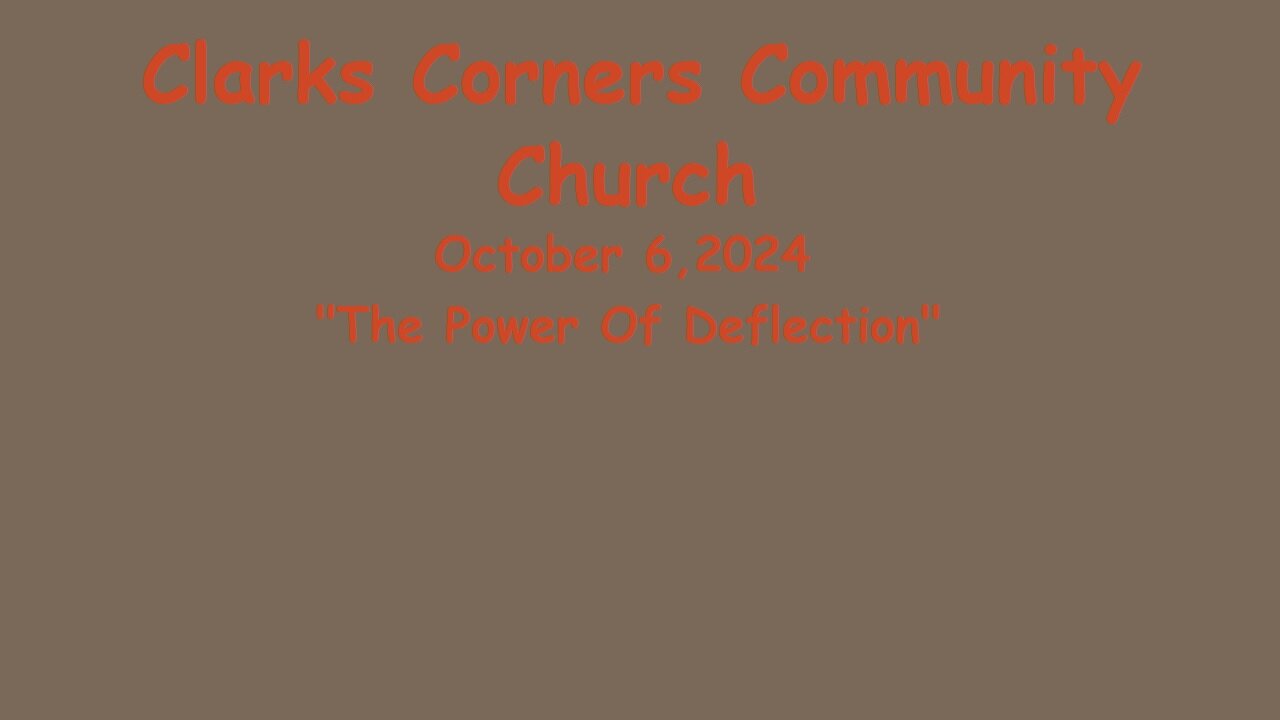 10/06/2024 The Power Of Deflection