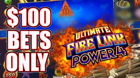 $100 SPINS ONLY! 🔥 The Original High Limit Gambler Takes on Ultimate Fire Link & Wins!