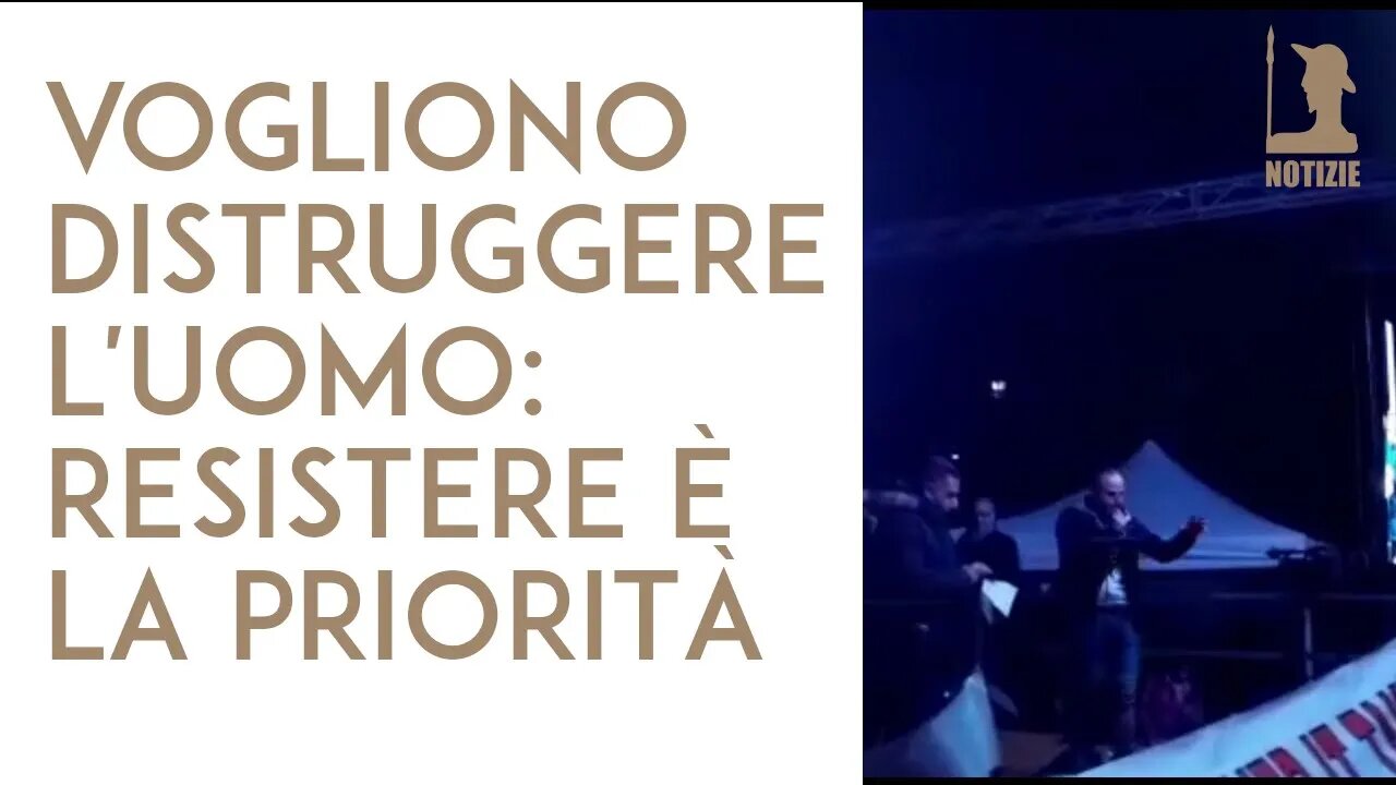 Raffaele Varvara: vogliono distruggere l'uomo, resistere è la priorità