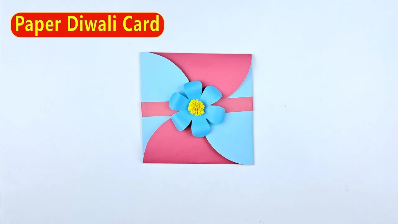 How to Make Paper Diwali Card/DIY Diwali Greeting Card/Easy Paper Crafts