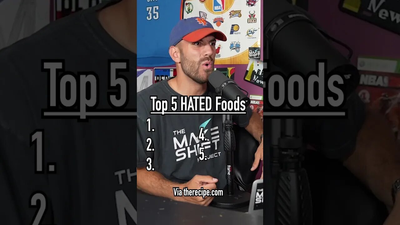 These FOODS ARE THE MOST HATED!! Guessing the Top 5 Most Hated Food! #shorts #hate #top5 #food