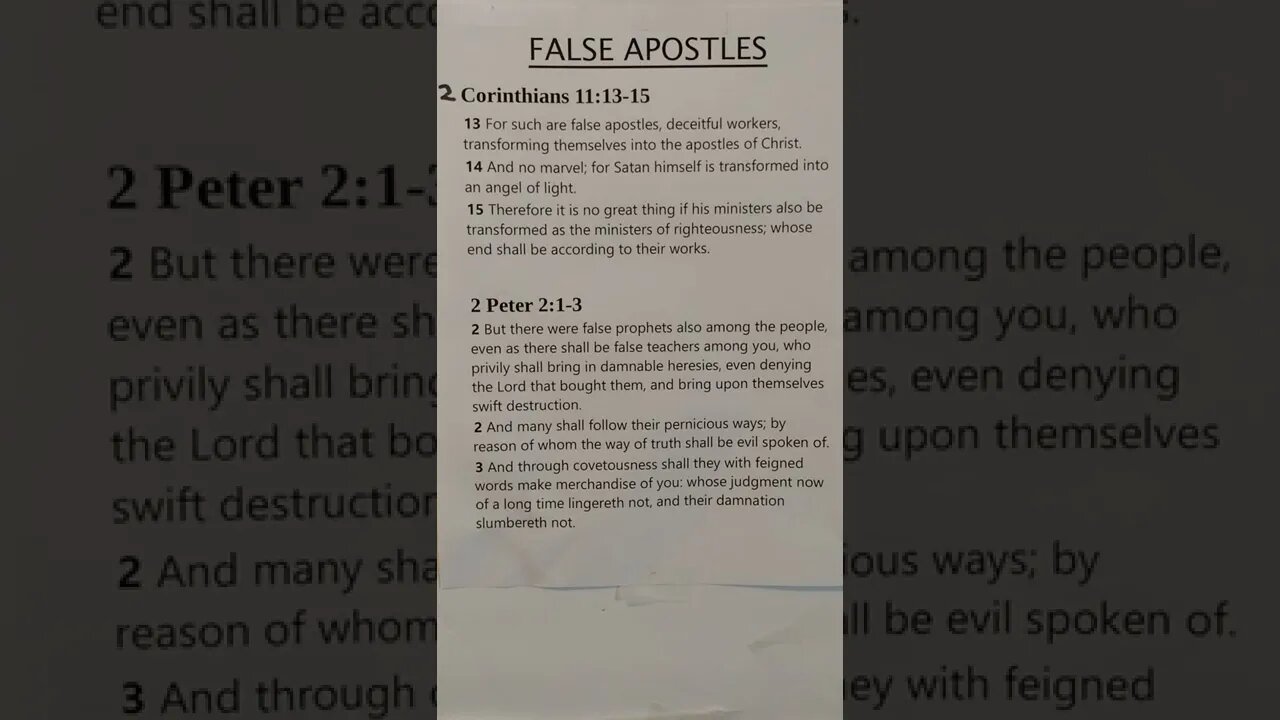 False Apostles