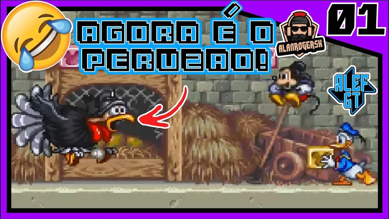 Sóca o Bloco no Peruzão! - Mickey e Donald Magical Quest 3 Snes - COOP PC - Parte 01