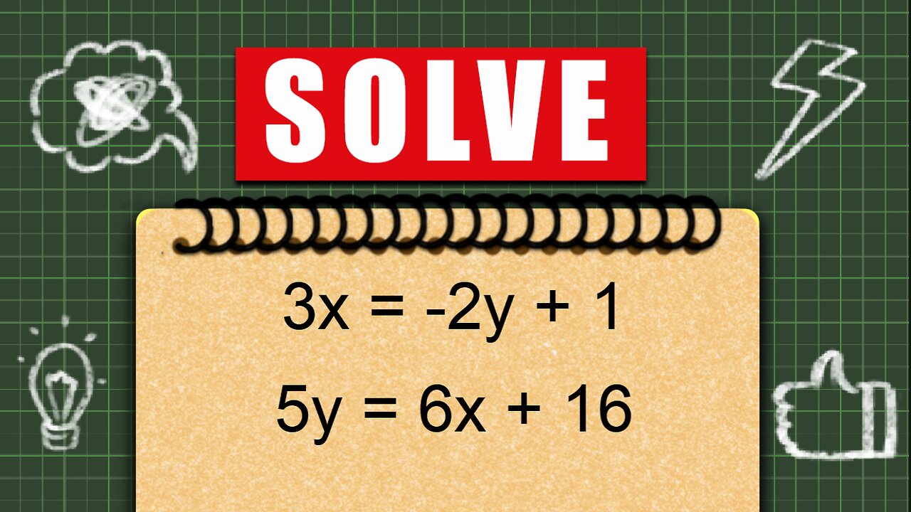 Using the substitution method on tough linear equations