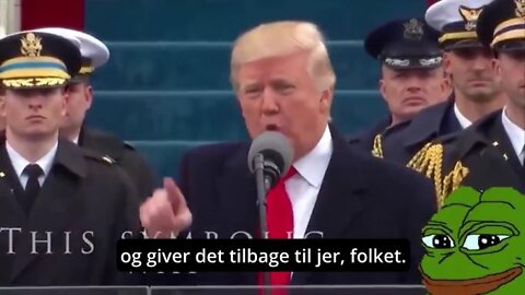 Det amerikanske militærs besked ved Trumps indsættelsestale