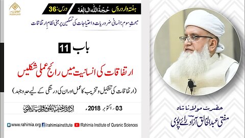 حُجّةُ اللّٰه البالِغة :36 /ارتفاقِ رابع (بین الاقوامی نظام).../ مفتی عبدالخالق آزاد رائے پوری