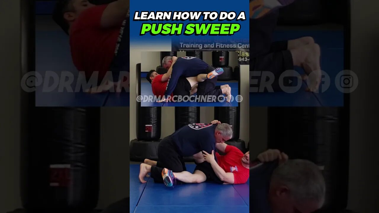 Quick Self Defense Tutorial: How to Do a Push Sweep #selfdefenseforgirls #selfdefenseforwoman