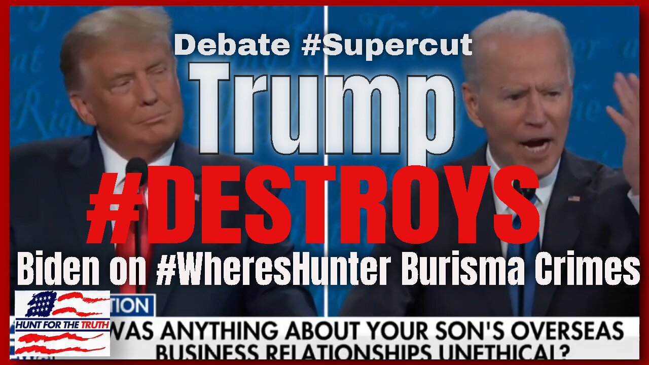 Dont Miss SuperCut How #Trump Destroyed #Biden On #Hunter Burisma and Corruption at the last Debate