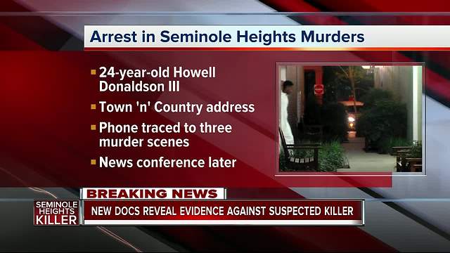 Suspected Seminole Heights Killer Arrested | New documents reveal evidence against Howell "Trai" Donaldson III