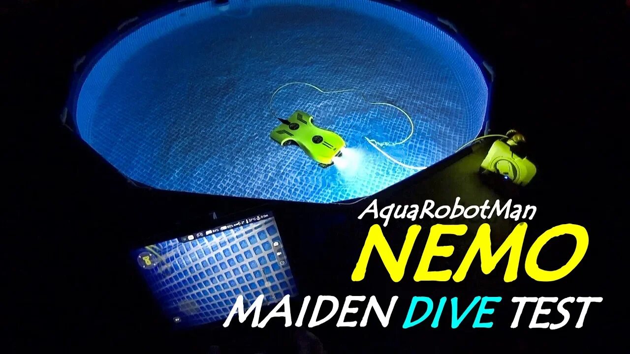 AquaRobotMan NEMO Underwater Drone ROV Review - Maiden Dive Test