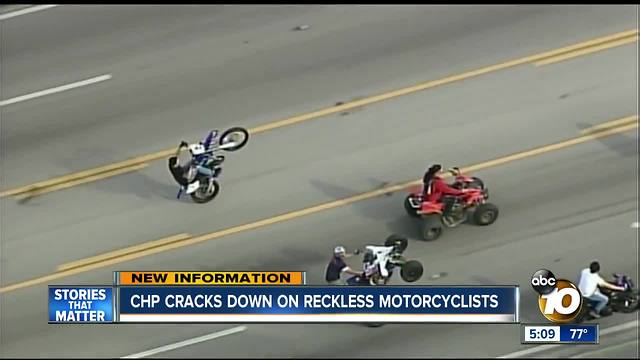 CHP cracks down on motorcyclists