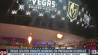 Vegas Golden Knights finalizing preseason schedule