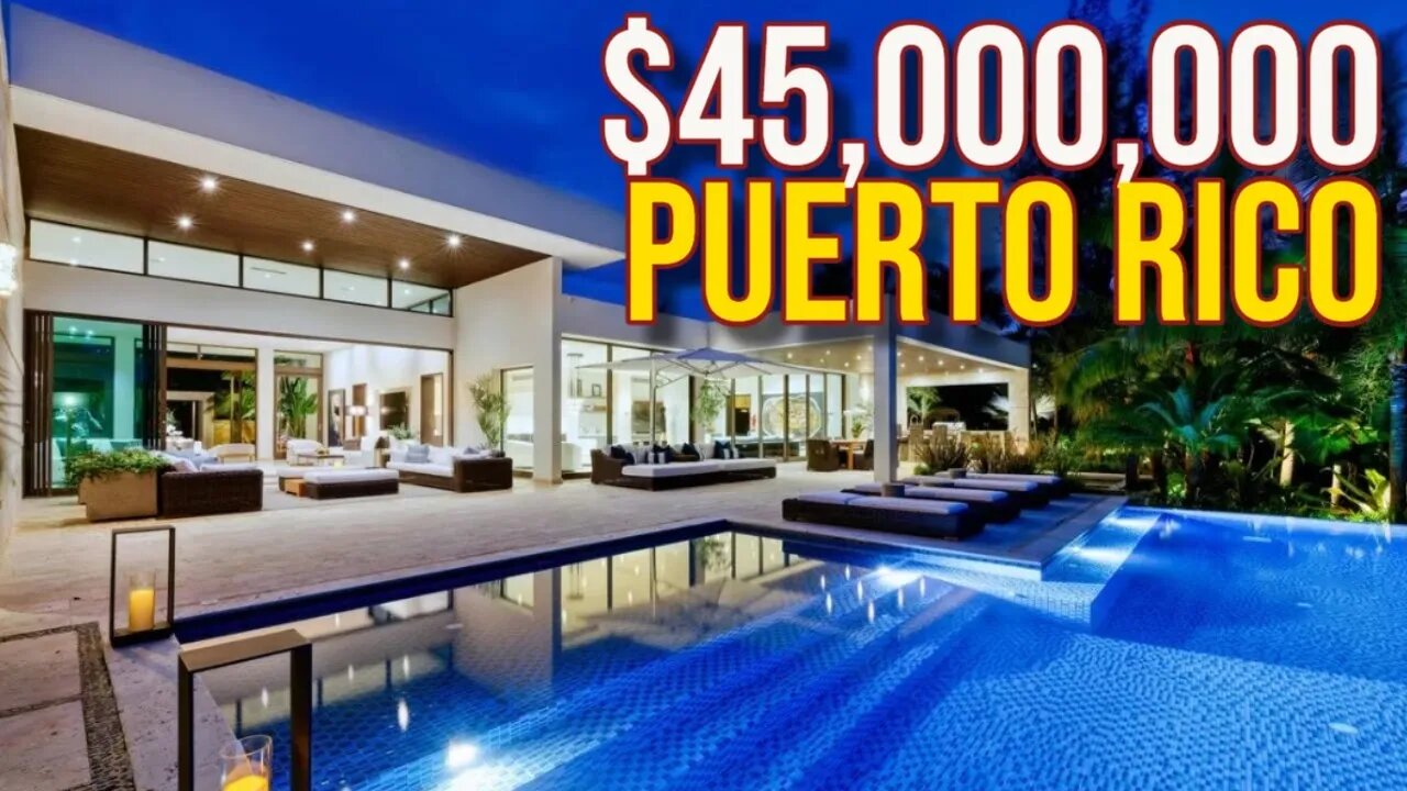 Touring $45,000,000 Puerto Rico Mega Mansion